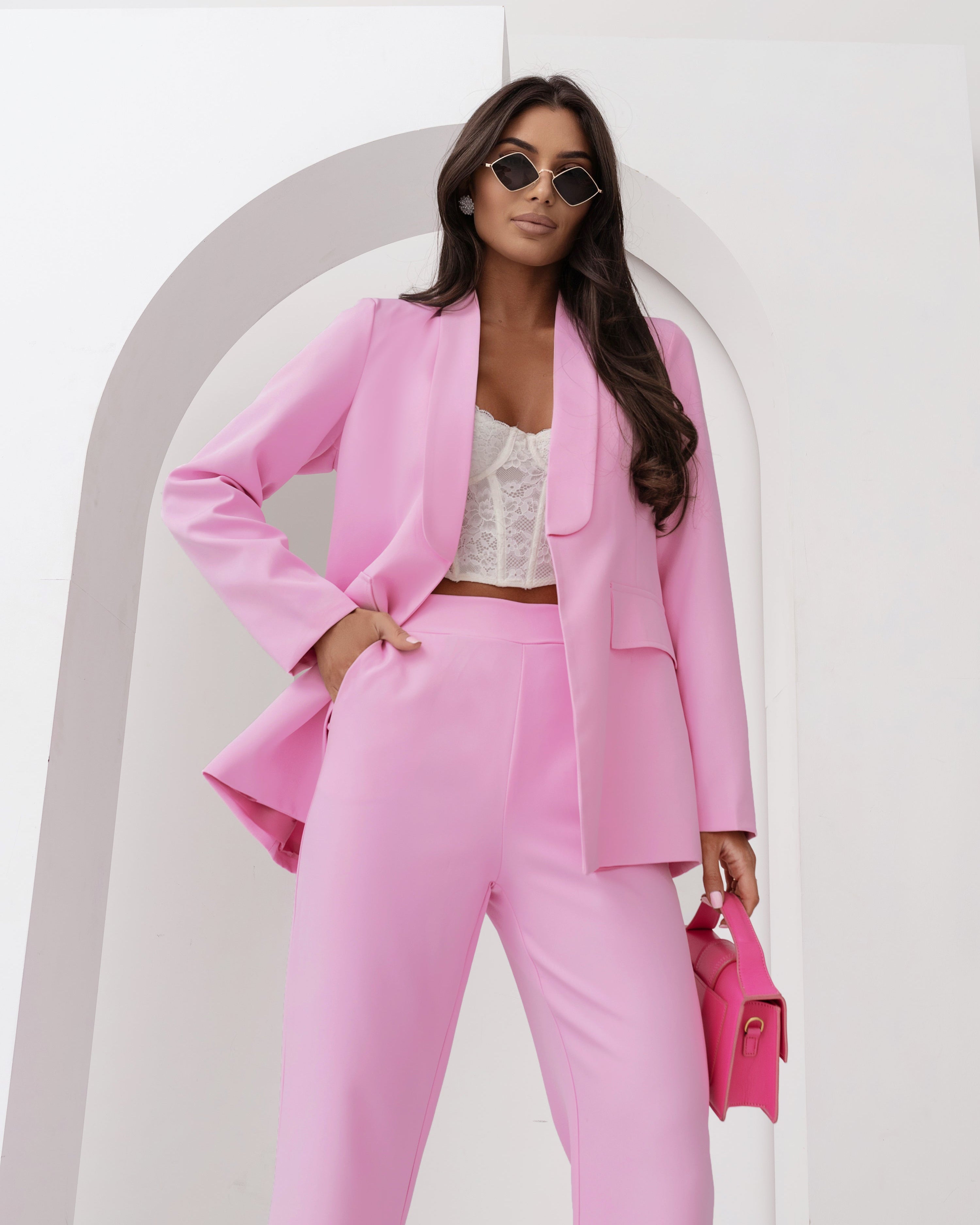 Komplet ELITE SUIT SET różowy