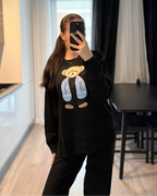 Komplet sweterkowy z bawełny damski Polska