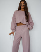 Dres damski różowy wafelkowy butik online