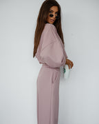 Komplet dresowy bawełniany różowy damski Polska