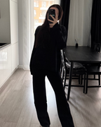 Komplet sweterkowy z warkoczami